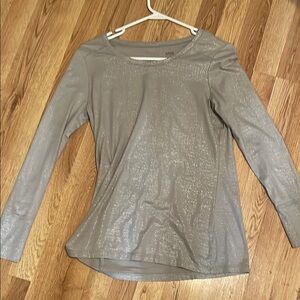 Silver shimmer top
